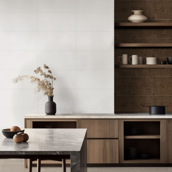 WOOD URA CUERO 30x60 πλακάκι τοίχου ματ καφέ όψη ξύλου